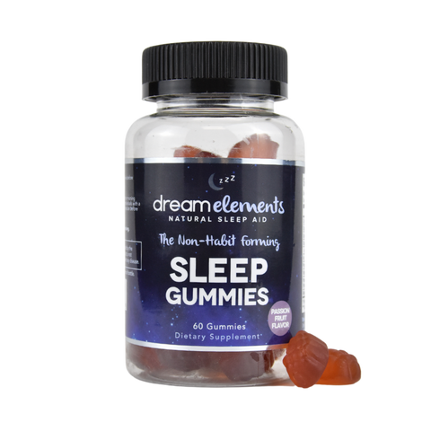 Dream Elements Natural Sleep Gummies- Passion fruit Flavor, 60ct
