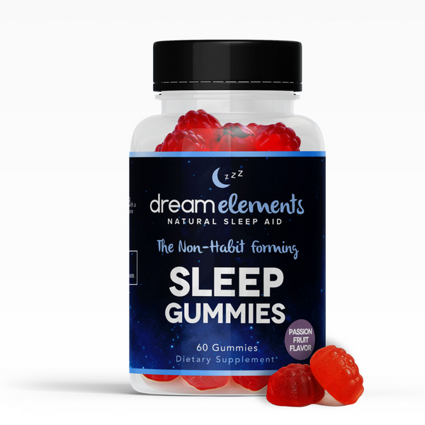 Dream Elements Natural Sleep Gummies- Passion fruit Flavor, 60ct