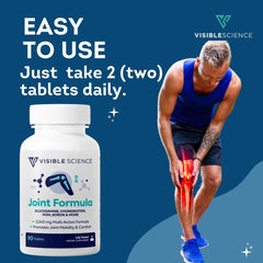 Visible Science Joint Formula - Glucosamine, Chondroitin, MSM & New Zealand Green-Lipped Mussel - Joint Comfort & Mobility Capsules