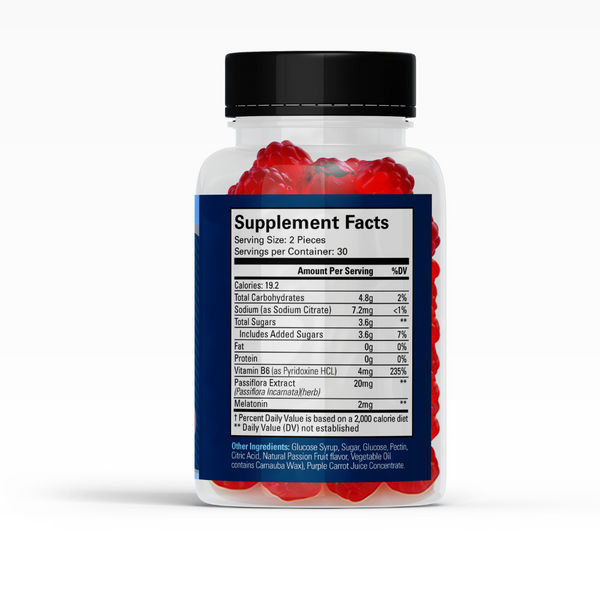 Dream Elements Natural Sleep Gummies- Passion fruit Flavor, 60ct