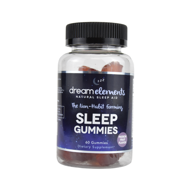 Dream Elements Natural Sleep Gummies- Passion fruit Flavor, 60ct
