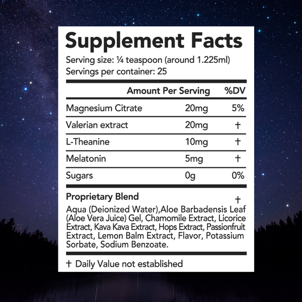 Dream Elements Liquid Sleep Drops (BERRY) – Extra Strength Natural Sleep Aid, 2oz