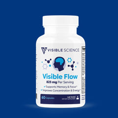 Visible Science Visible Flow - Nootropic Brain & Focus Supplement - Ginkgo Biloba, Bacopa Monnieri & Phosphatidylserine - Daily Capsules