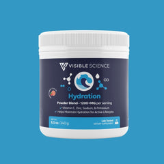 Visible Science Hydration Powder - Fruit Punch Electrolyte Drink Mix with B Vitamins, Aquamin & Pink Himalayan Salt - Daily Hydration Support