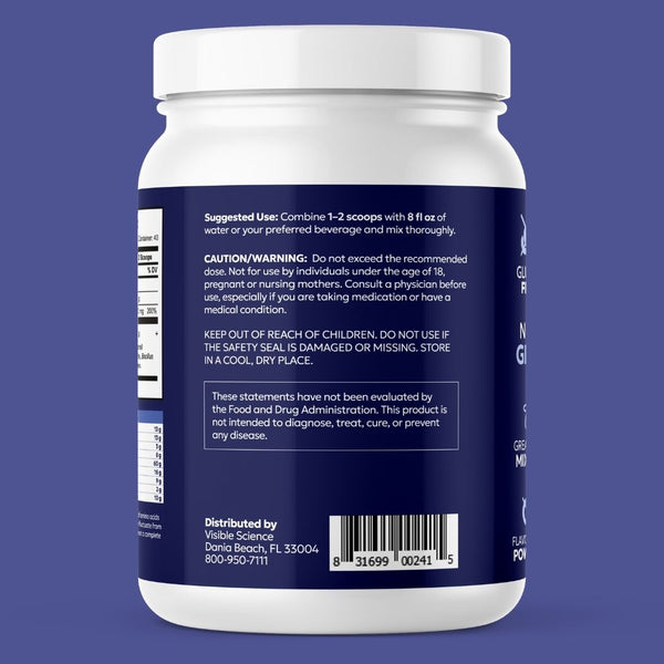 Visible Science Collagen Peptides - Unflavored Hydrolyzed Grass-Fed Collagen Powder - Type I & III Peptides - Skin, Hair, Nail & Joint Support