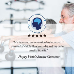 Visible Science Visible Flow - Nootropic Brain & Focus Supplement - Ginkgo Biloba, Bacopa Monnieri & Phosphatidylserine - Daily Capsules