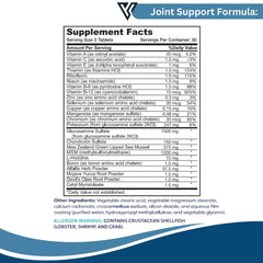 Visible Science Joint Formula - Glucosamine, Chondroitin, MSM & New Zealand Green-Lipped Mussel - Joint Comfort & Mobility Capsules