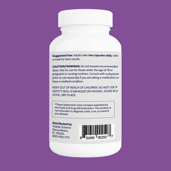 Visible Science Thyroid Harmony - Thyroid Support Supplement with Iodine, Selenium, Zinc, Ashwagandha & Schisandra - Energy & Metabolism - 60 Capsules