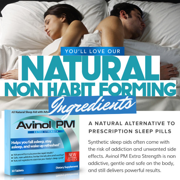 Avinol PM Extra Strength - Herbal Sleep Aid Supplement
