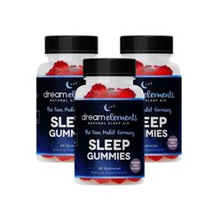 Dream Elements Natural Sleep Gummies- Passion fruit Flavor, 60ct