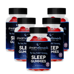 Dream Elements Natural Sleep Gummies- Passion fruit Flavor, 60ct
