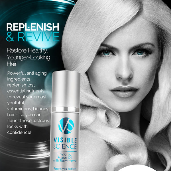 Visible Science - Hair & Skin Serum w/ Argan Oil + Resveratrol (2oz)