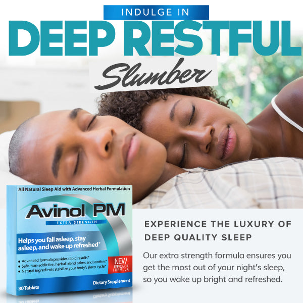 Avinol PM Extra Strength - Herbal Sleep Aid Supplement