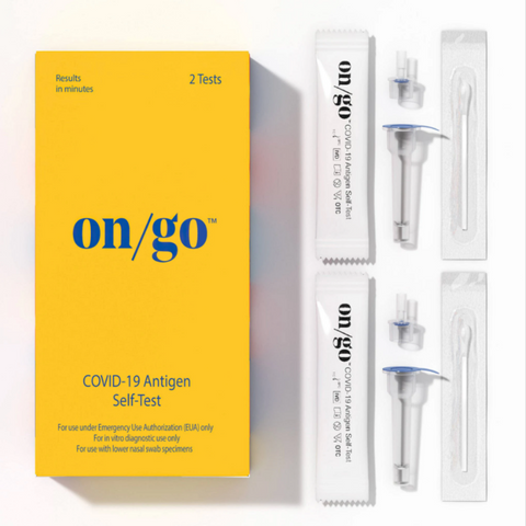 On/Go One at-Home COVID-19 Rapid Antigen Self-Test (2 Tests Per Pack)