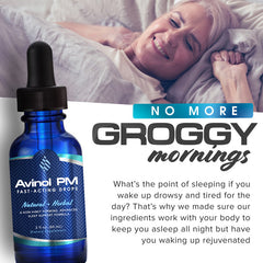 Avinol PM Liquid Sleep Drops - Fall Asleep Fast, Naturally!