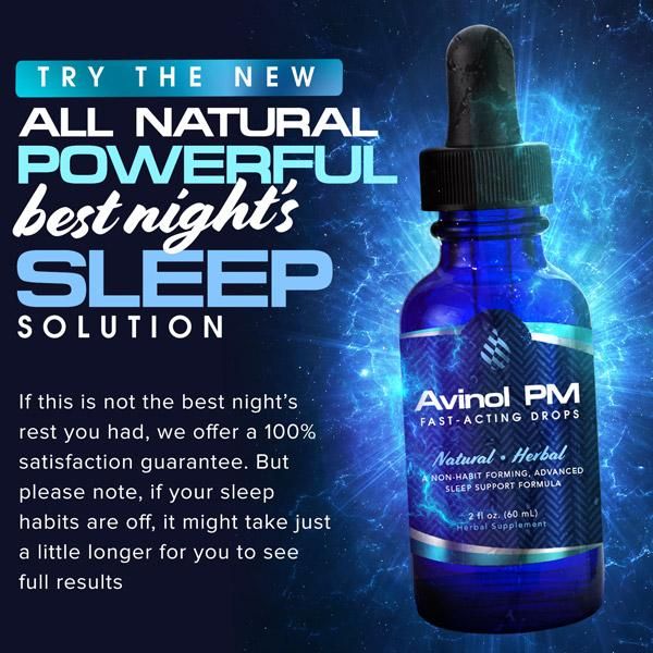 Avinol PM Liquid Sleep Drops - Fall Asleep Fast, Naturally!