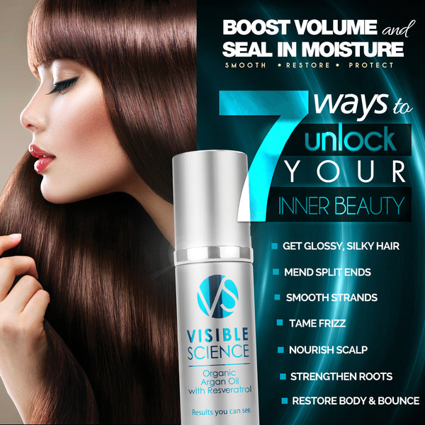 Visible Science - Hair & Skin Serum w/ Argan Oil + Resveratrol (2oz)