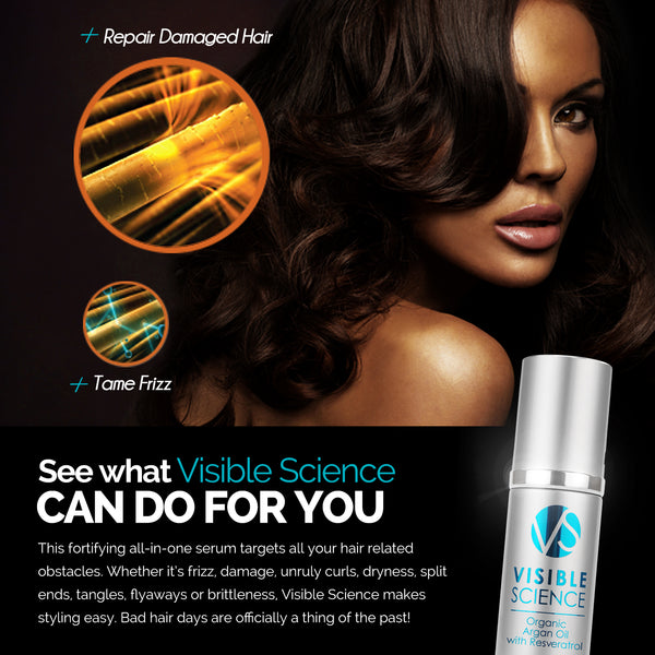 Visible Science - Hair & Skin Serum w/ Argan Oil + Resveratrol (2oz)