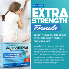 Avinol PM Extra Strength - Herbal Sleep Aid Supplement